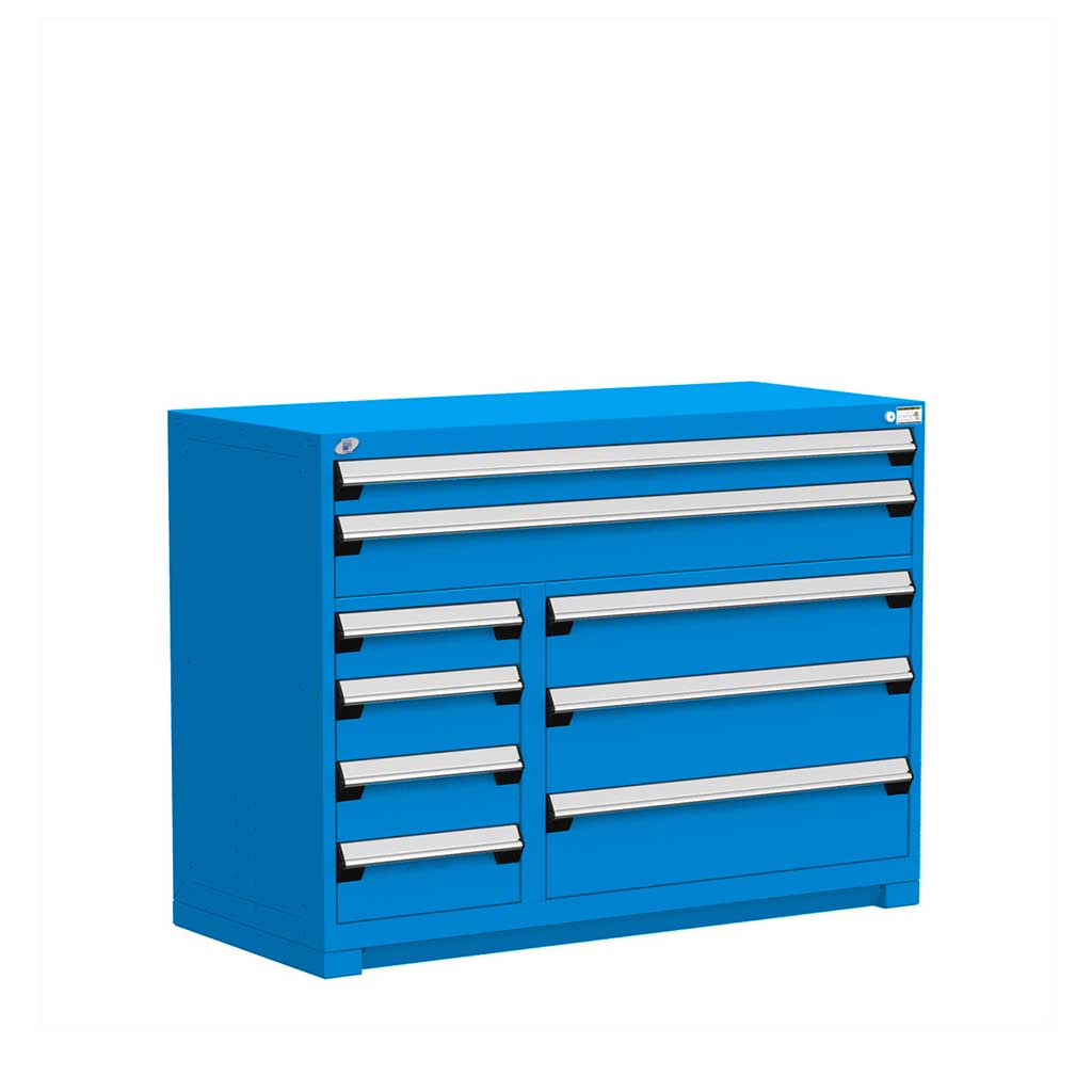 54" 9-Drawer HDR Cabinet with Compartments, Forklift Base HDC-R5KJE-3803