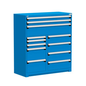 54" 12-Drawer HDR Cabinet with Compartments, Forklift Base HDC-R5KJG-5801