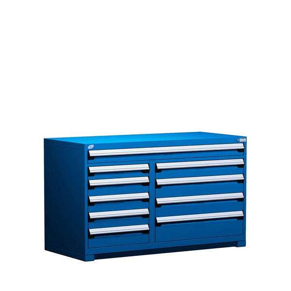 60" 10-Drawer HDR Cabinet with Compartments, Forklift Base HDC-R5KKG-3403
