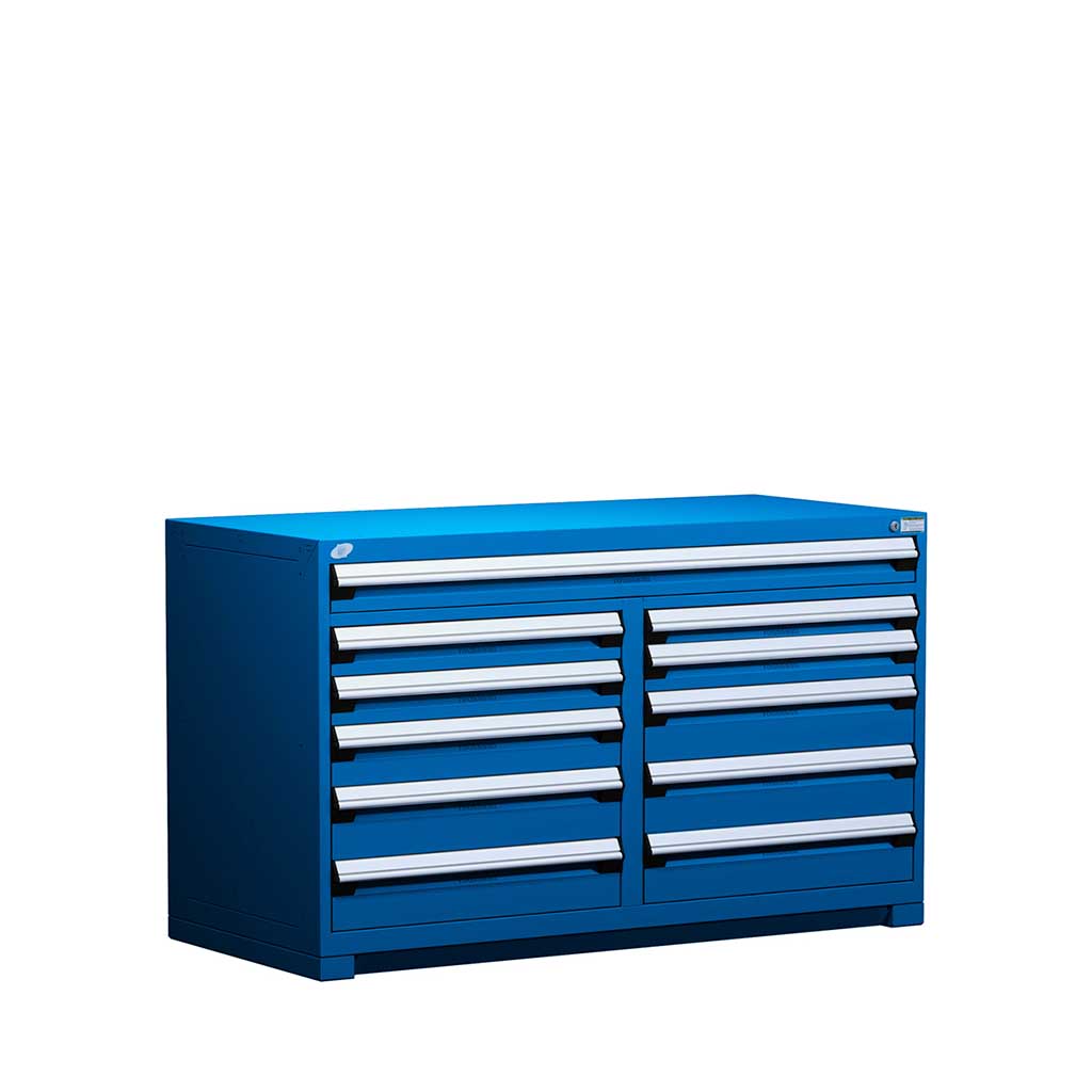60" 11-Drawer HDR Cabinet with Compartments, Forklift Base HDC-R5KKE-3405