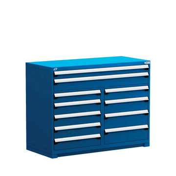 60" 11-Drawer HDR Cabinet with Compartments, Forklift Base HDC-R5KKG-4405