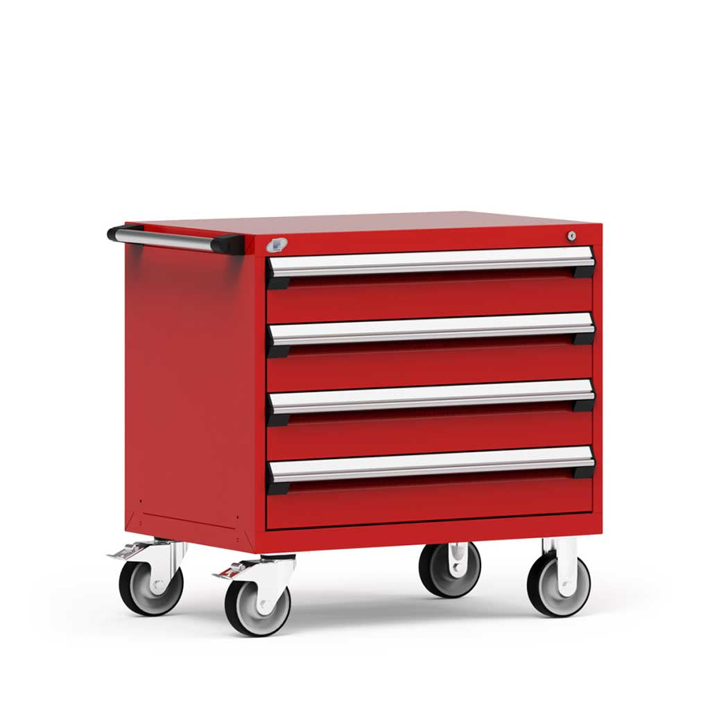 30" Mobile 4-Drawer HDR Steel Cabinet on 6" Casters HDC-R5BDD-2803