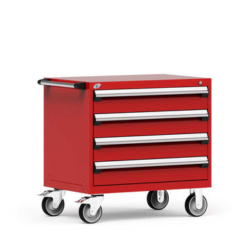 30" Mobile 4-Drawer HDR Steel Cabinet on 6" Casters HDC-R5BDD-2803