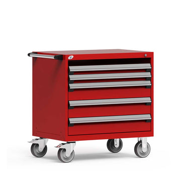 30" Mobile 4-Drawer HDR Steel Cabinet on 6" Casters HDC-R5BDD-3016