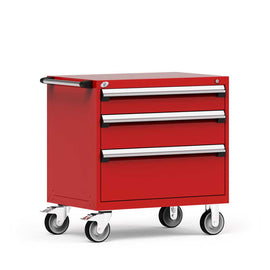 36" Mobile 3-Drawer HDR Steel Cabinet on 6" Casters HDC-R5BEE-3021