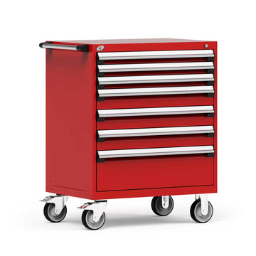 30" Mobile 7-Drawer HDR Steel Cabinet on 6" Casters HDC-R5BDD-3803