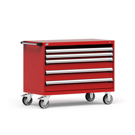 48" Mobile 4-Drawer HDR Steel Cabinet on 6" Casters HDC-R5BHE-3015