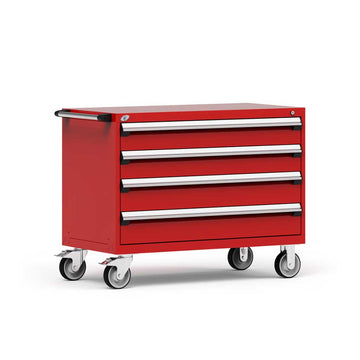 48" Mobile 4-Drawer HDR Steel Cabinet on 6" Casters HDC-R5BHE-3019