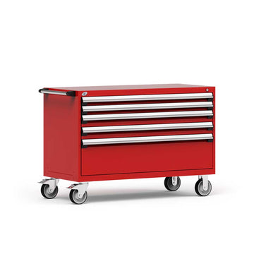 54" Mobile 5-Drawer HDR Steel Cabinet on 6" Casters HDC-R5BJG-3002