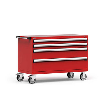 54" Mobile 4-Drawer HDR Steel Cabinet on 6" Casters HDC-R5BJG-3004