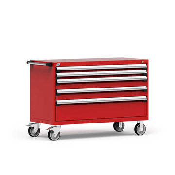 54" Mobile 5-Drawer HDR Steel Cabinet on 6" Casters HDC-R5BJE-3007