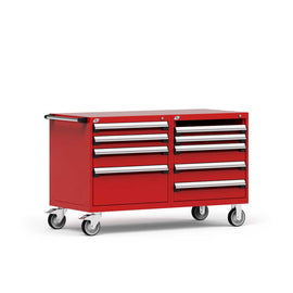 60" Mobile 8-Drawer HDR Steel Cabinet on 6" Casters HDC-R5DKG-3009