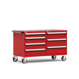 60" Mobile 7-Drawer HDR Steel Cabinet on 6" Casters HDC-R5DKG-3013