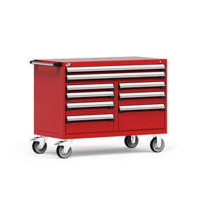 48" Mobile 9-Drawer HDR Steel Cabinet on 6" Casters HDC-R5GHG-3009