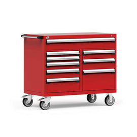 48" Mobile 9-Drawer HDR Steel Cabinet on 6" Casters HDC-R5GHE-3415