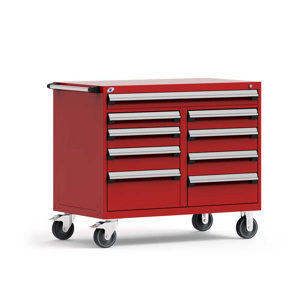 48" Mobile 9-Drawer HDR Steel Cabinet on 6" Casters HDC-R5GHG-3401