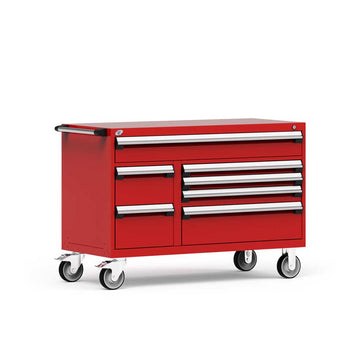 54" Mobile 7-Drawer HDR Steel Cabinet on 6" Casters HDC-R5GJE-3003