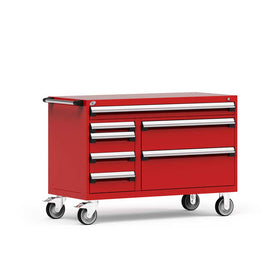 54" Mobile 7-Drawer HDR Steel Cabinet on 6" Casters HDC-R5GJE-3005