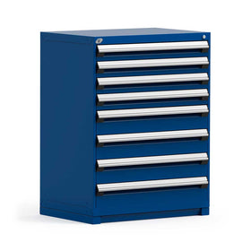 36" 8-Drawer HDR Cabinet with Compartments, Forklift Base HDC-R5AEE-4413-ST055