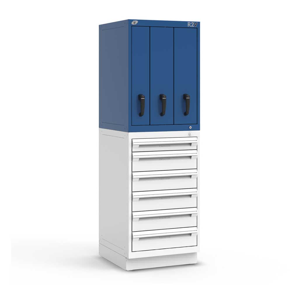 24" Vertical 3-Drawer R2V Stackable Cabinet HDC-RL-5HCE30002N