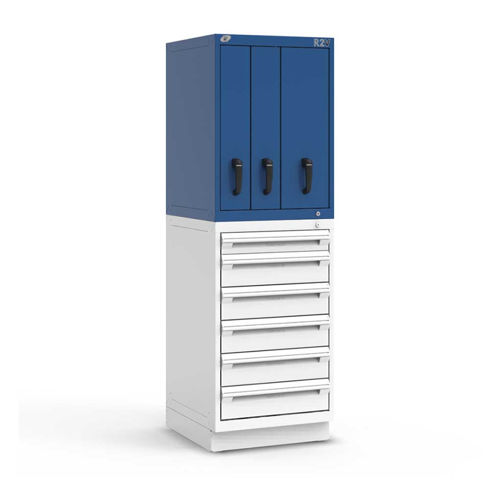 24" Vertical 3-Drawer R2V Stackable Cabinet HDC-RL-5HCE30004N