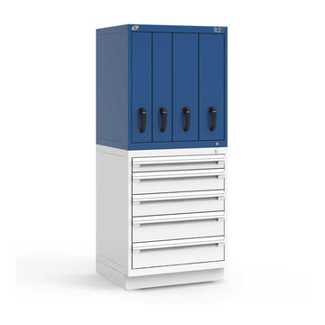 30" Vertical 4-Drawer R2V Stackable Cabinet HDC-RL-5HDG30004N