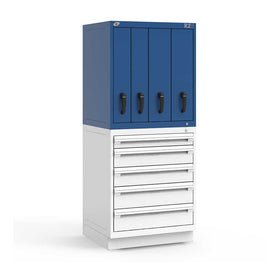 30" Vertical 4-Drawer R2V Stackable Cabinet HDC-RL-5HDE30004NA