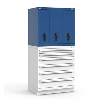 36" Vertical 3-Drawer R2V Stackable Cabinet HDC-RL-5HEE34006N