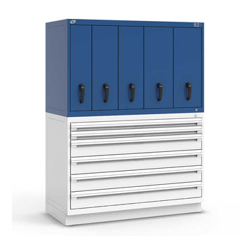 54" Vertical 5-Drawer R2V Stackable Cabinet HDC-RL-5HJE30008NA