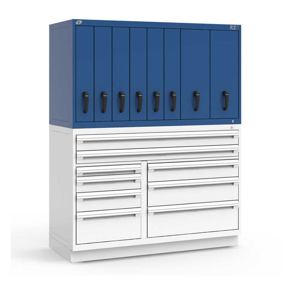 60" Vertical 8-Drawer R2V Stackable Cabinet HDC-RL-5HKG30002NA