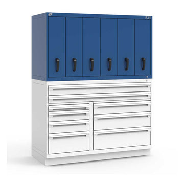 60" Vertical 6-Drawer R2V Stackable Cabinet HDC-RL-5HKE38004N