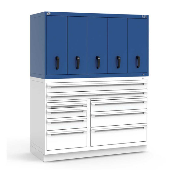 60" Vertical 5-Drawer R2V Stackable Cabinet HDC-RL-5HKE38006N