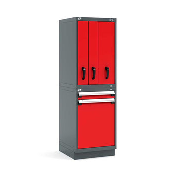 24" Vertical Combo 4-Drawer Steel Storage System HDC-RL-XCG76S002NP