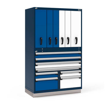 48" Vertical Combo 14-Drawer Steel Storage System HDC-RL-XHG76D002NS
