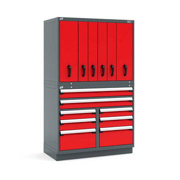 48" Vertical Combo 14-Drawer Steel Storage System HDC-RL-XHG76D004NP