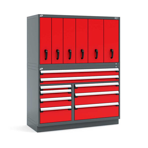 60" Vertical Combo 15-Drawer Steel Storage System HDC-RL-XKG76S002NP