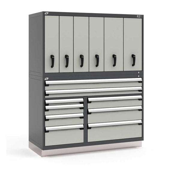 60" Vertical Combo 15-Drawer Steel Storage System HDC-RL-XKG76S002NS