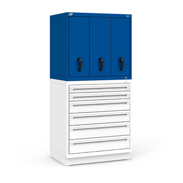 36" Vertical 3-Drawer R2V Stackable Cabinet HDC-RL-5HEG38008NA