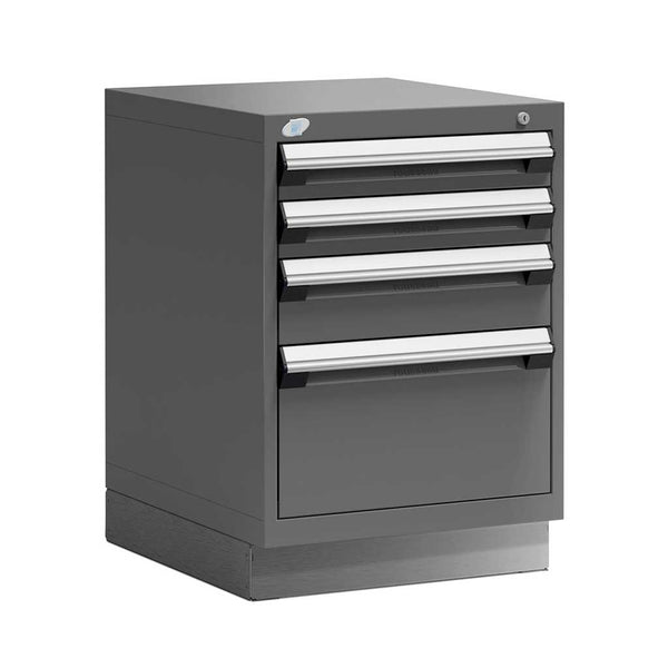 24" 4-Drawer Steel HDR Cabinet with Recessed Base HDC-R5ACG-3032S