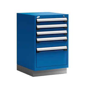 24" 5-Drawer Steel HDR Cabinet with Recessed Base HDC-R5ACG-3410S