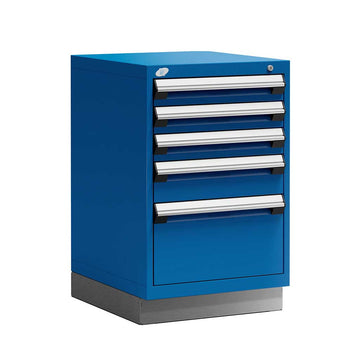 24" 5-Drawer Steel HDR Cabinet with Recessed Base HDC-R5ACG-3410S
