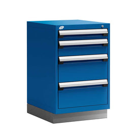 24" 4-Drawer HDR Cabinet with Compartments, Recessed Base HDC-R5ACG-3415S