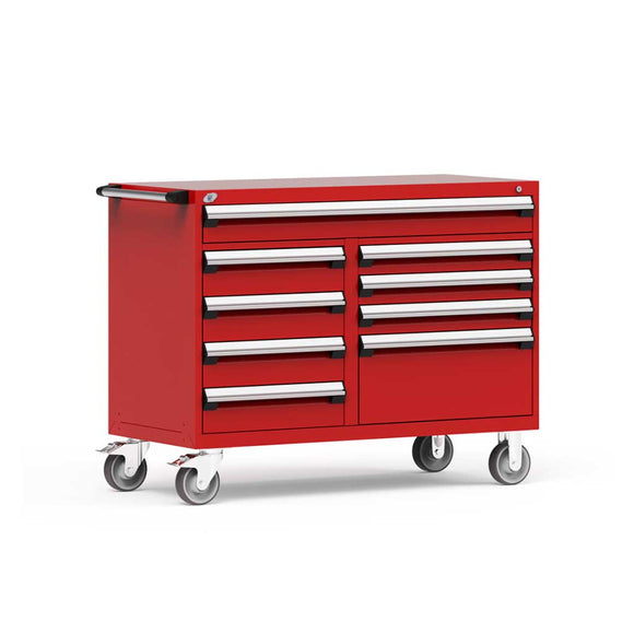 54" Mobile 9-Drawer HDR Steel Cabinet on 6" Casters HDC-R5GJE-3401