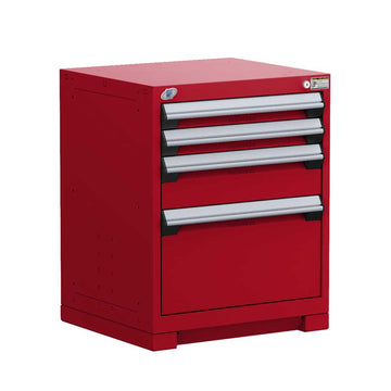 24" 4-Drawer HDR Cabinet with Compartments, Forklift Base HDC-R5ACD-2813