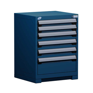 24" 6-Drawer HDR Cabinet with Compartments, Forklift Base HDC-R5ACG-3001