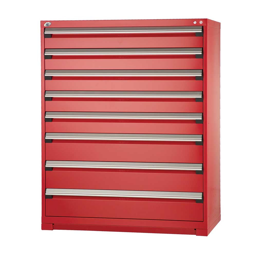 48" 8-Drawer Steel HDR Cabinet with Forklift Base HDC-R5AHG-5816