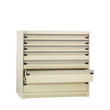 48" 7-Drawer HDR Cabinet with Compartments, Forklift Base HDC-R5AHG-4417