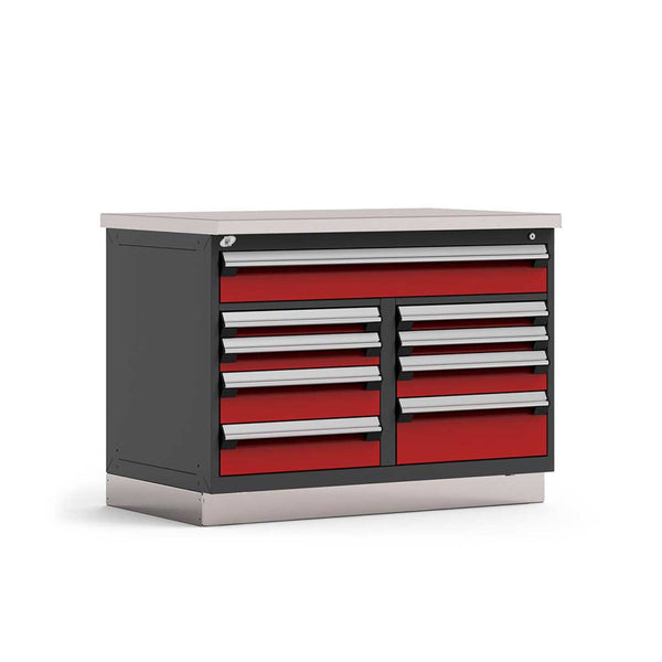 48" 9-Drawer HDR Cabinet with Recessed Base HDC-R5KHG-3028