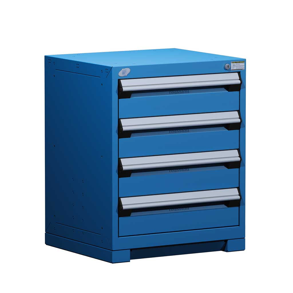 24" 4-Drawer HDR Cabinet with Compartments, Forklift Base HDC-R5ACD-2801