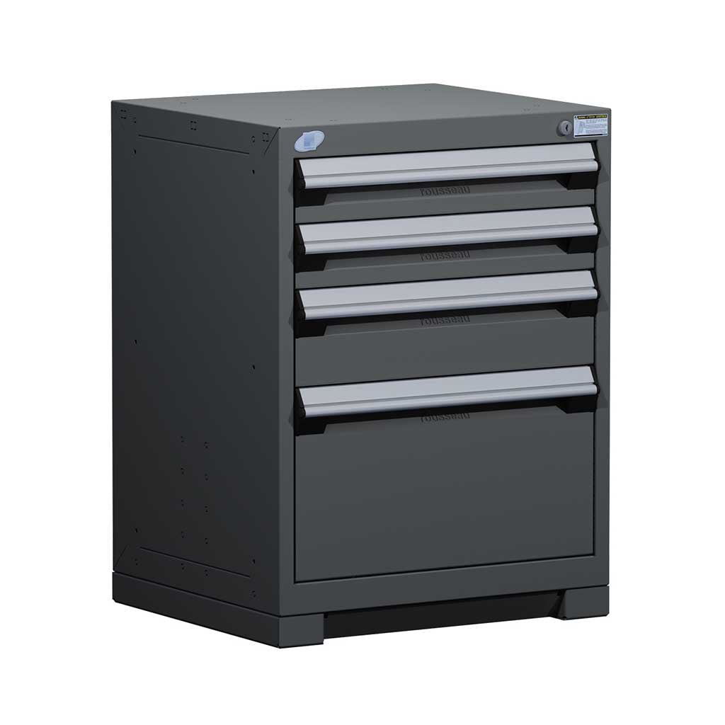 24" 4-Drawer HDR Cabinet with Compartments, Forklift Base HDC-R5ACD-3005